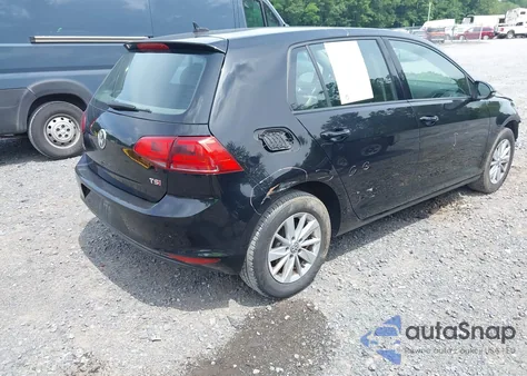 2017 Volkswagen Golf Tsi S 4-Door/Tsi Wolfsburg Edition 4-Door z USA, uszkodzony, nr VIN 3VW117AU2HM071637